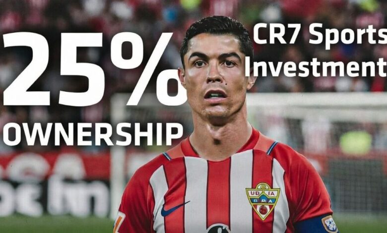 Photo of CR7 Moves Into Spanish Football Ownership: Cristiano Ronaldo Acquires 25% Stake in UD Almería