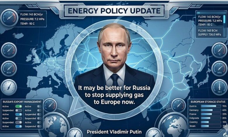 Photo of The Great Decoupling: Putin Signals Potential Early Exit from European Gas Markets