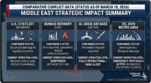 Middle East Conflict Data March 10 2026