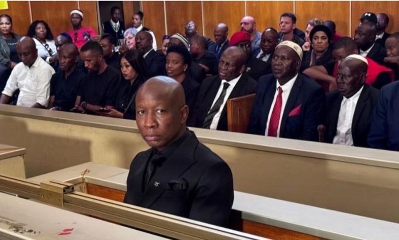 Photo of South African Firebrand Opposition Leader Julius Malema Sentenced to Five Years in Prison over Firearm Charges